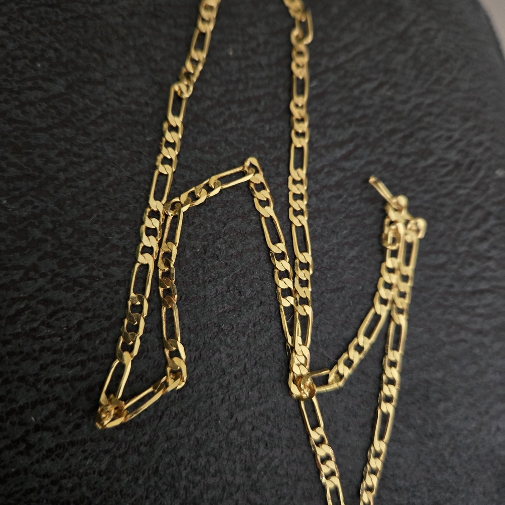 Gold Necklace 18k Gold Plated Stamped.